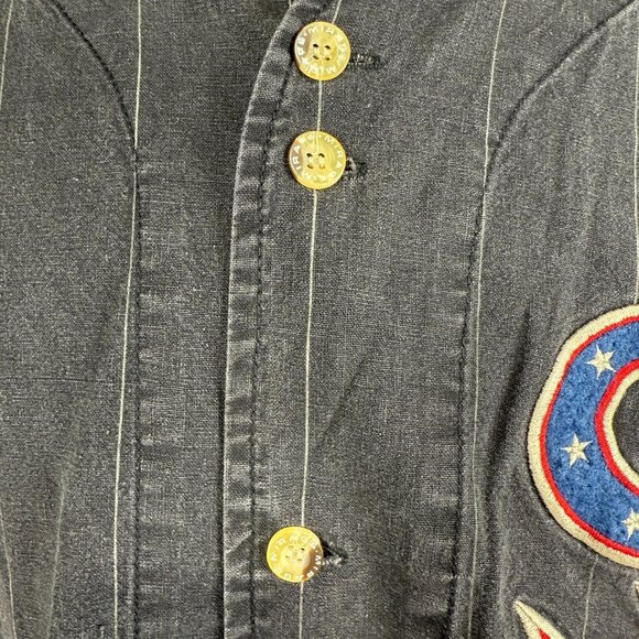 Vintage Mirage 90s Chicago White Sox Button-Up Shirt Black/Red Large - Picture 10 of 13